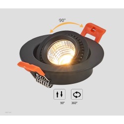 SPOTS LED ENCASTRABLES ORIENTABLES ROTATIFS 3W 5W 7W 12W 15W