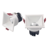 SPOTS LED CARRÉS 1 TÊTE 2 TÊTES (DOWNLIGHT) ENCASTRABLES ANTI-ÉBLOUISSEMENT CADRE ÉTROIT