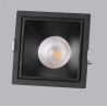 SPOTS LED CARRÉS 1 TÊTE 2 TÊTES (DOWNLIGHT) ENCASTRABLES ANTI-ÉBLOUISSEMENT CADRE ÉTROIT