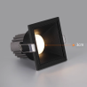SPOTS LED CARRÉS 1 TÊTE 2 TÊTES (DOWNLIGHT) ENCASTRABLES ANTI-ÉBLOUISSEMENT CADRE ÉTROIT