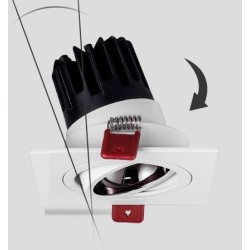 SPOTS LED - 1 TÊTE 2 TÊTES 3 TÊTES - ENCASTRABLES ORIENTABLES ANTI-ÉBLOUISSEMENT