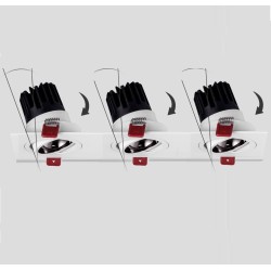SPOTS LED - 1 TÊTE 2 TÊTES 3 TÊTES - ENCASTRABLES ORIENTABLES ANTI-ÉBLOUISSEMENT