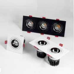 SPOTS LED - 1 TÊTE 2 TÊTES 3 TÊTES - ENCASTRABLES ORIENTABLES ANTI-ÉBLOUISSEMENT