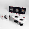 SPOTS LED - 1 TÊTE 2 TÊTES 3 TÊTES - ENCASTRABLES ORIENTABLES ANTI-ÉBLOUISSEMENT