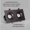 SPOTS LED - 1 TÊTE 2 TÊTES 3 TÊTES - ENCASTRABLES ORIENTABLES ANTI-ÉBLOUISSEMENT