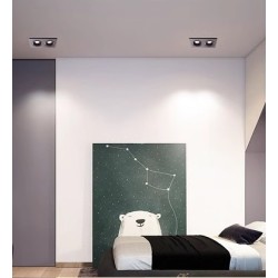 SPOTS LED - 1 TÊTE 2 TÊTES 3 TÊTES - ENCASTRABLES ORIENTABLES ANTI-ÉBLOUISSEMENT