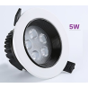 SPOTS LED PUCES SMD (DOWNLIGHT) ENCASTRABLES ANTI-ÉBLOUISSEMENT 3W 5W 7W 12W 18W