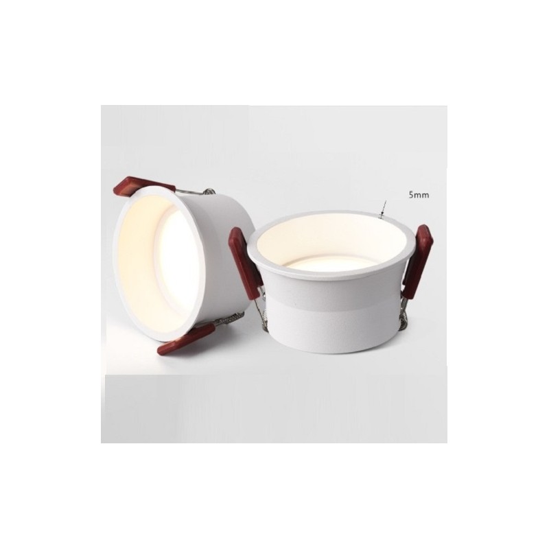 SPOTS LED RONDS BLANCS NOIRS (DOWNLIGHT) ENCASTRABLES HAUTE PERFORMANCE CADRE ÉTROIT 5W 7W 12W 20W