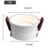 SPOTS LED RONDS BLANCS NOIRS (DOWNLIGHT) ENCASTRABLES HAUTE PERFORMANCE CADRE ÉTROIT 5W 7W 12W 20W