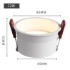 SPOTS LED RONDS BLANCS NOIRS (DOWNLIGHT) ENCASTRABLES HAUTE PERFORMANCE CADRE ÉTROIT 5W 7W 12W 20W