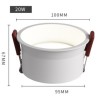 SPOTS LED RONDS BLANCS NOIRS (DOWNLIGHT) ENCASTRABLES HAUTE PERFORMANCE CADRE ÉTROIT 5W 7W 12W 20W