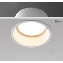 SPOTS LED RONDS BLANCS NOIRS (DOWNLIGHT) ENCASTRABLES HAUTE PERFORMANCE CADRE ÉTROIT 5W 7W 12W 20W