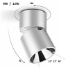 SPOT LED COB EN SAILLIE ROND  CARRÉ – BLANC NOIR ORIENTABLE PLIABLE ROTATIF 9W 12W
