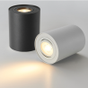 SPOT LED ROND 5W NOIR BLANC MONTAGE EN SURFACE GU10 AMOVIBLE ORIENTABLE