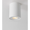 SPOT LED ROND 5W NOIR BLANC MONTAGE EN SURFACE GU10 AMOVIBLE ORIENTABLE
