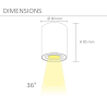SPOT LED ROND 5W NOIR BLANC MONTAGE EN SURFACE GU10 AMOVIBLE ORIENTABLE