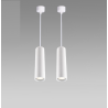 SUSPENSION LED TUBE ALUMINIUM BLANC NOIR AMPOULE GU10 5W
