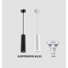 SUSPENSION LED TUBE ALUMINIUM BLANC NOIR AMPOULE GU10 5W