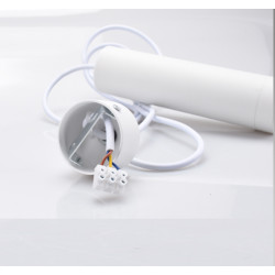 SUSPENSION LED TUBE ALUMINIUM BLANC NOIR AMPOULE GU10 5W