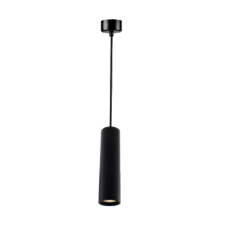 SUSPENSION LED TUBE ALUMINIUM BLANC NOIR AMPOULE GU10 5W