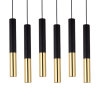 SUSPENSION LED TUBE 5W DOUBLE COULEUR NOIR ET OR - DIVERS DIAMÈTRES ET LONGUEURS - ESTHÉTIQUE ET LUMINEUSE