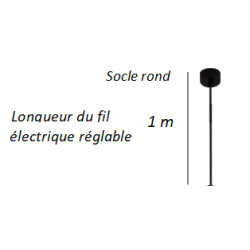 SUSPENSION LED TUBE 5W DOUBLE COULEUR NOIR ET OR - DIVERS DIAMÈTRES ET LONGUEURS - ESTHÉTIQUE ET LUMINEUSE