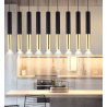 SUSPENSION LED TUBE 5W DOUBLE COULEUR NOIR ET OR - DIVERS DIAMÈTRES ET LONGUEURS - ESTHÉTIQUE ET LUMINEUSE