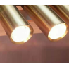 SUSPENSION LED TUBE 5W DOUBLE COULEUR NOIR ET OR - DIVERS DIAMÈTRES ET LONGUEURS - ESTHÉTIQUE ET LUMINEUSE