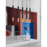 SUSPENSION LED TUBE 5W DOUBLE COULEUR NOIR ET OR - DIVERS DIAMÈTRES ET LONGUEURS - ESTHÉTIQUE ET LUMINEUSE