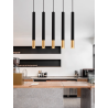 SUSPENSION LED TUBE 5W DOUBLE COULEUR NOIR ET OR - DIVERS DIAMÈTRES ET LONGUEURS - ESTHÉTIQUE ET LUMINEUSE
