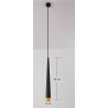 SUSPENSION LED CÔNE 5W CONTEMPORAIN CORPS NOIR TÊTE DORÉE