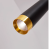 SUSPENSION LED CÔNE 5W CONTEMPORAIN CORPS NOIR TÊTE DORÉE