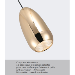 SUSPENSION LED PERLE 5W CREATIVE DIVERS COLORIS
