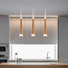 SUSPENSION LED CÔNE LUXE 7W – BICOLORE BLANC + (NOIR / MARRON / ARGENT / OR)