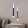 SUSPENSION LED CÔNE LUXE 7W – BICOLORE BLANC + (NOIR / MARRON / ARGENT / OR)