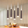 SUSPENSION LED CÔNE LUXE 7W – BICOLORE BLANC + (NOIR / MARRON / ARGENT / OR)