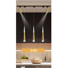 SUSPENSION LED CÔNE LUXE 7W – BICOLORE BLANC + (NOIR / MARRON / ARGENT / OR)
