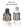 AMPOULES LED GU10 - E27 - ALUMINIUM COB - 5W  7W  10W  12 W