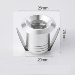 MINI SPOTS LED OEIL DE CHAT ENCASTRABLES 1W 3W - Ø20 mm (DOWNLIGHT)