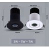 SPOTS LED ANGLE LUMIÈRE 10° ENCASTRABLES ORIENTABLES 3W 5W 7W