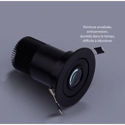 SPOTS LED ANGLE LUMIÈRE 10° ENCASTRABLES ORIENTABLES 3W 5W 7W