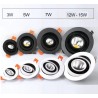 SPOTS LED ENCASTRABLES ORIENTABLES ROTATIFS 3W 5W 7W 12W 15W