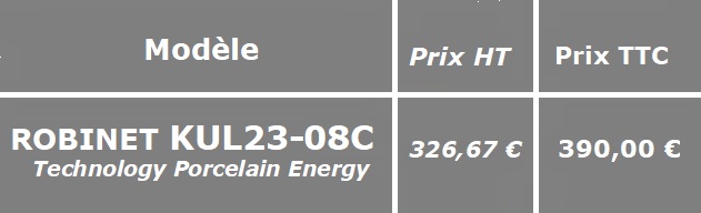 PRIX robinet chauffe-eau instantané kukel kul23-08c