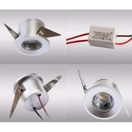 mini spot led 1w 3w tranformateur