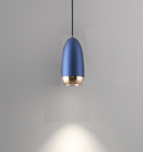SUSPENSION LED PERLE BLEUE