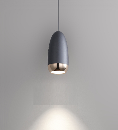 SUSPENSION LED PERLE GRISE