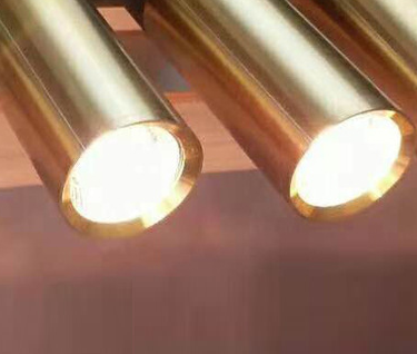 SUSPENSION LED TUBE 5W DOUBLE COULEUR : NOIRE ET OR ANTI ÉBLOUISSEMENT